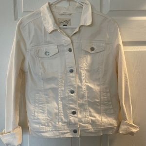White jean jacket